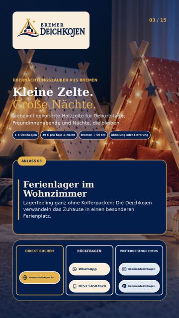 Flyer: Ferienlager im Wohnzimmer